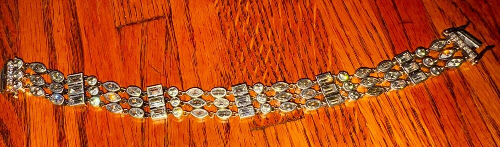 Beautiful Cz Sterling Silver Bracelet HSN Marked CZ925